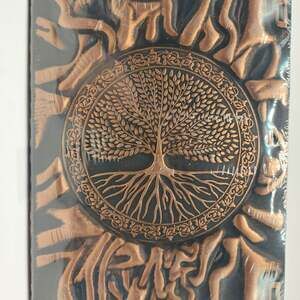 3D Embossed Tree of Life Leather Journal Vintage A5 Refillable Notebook